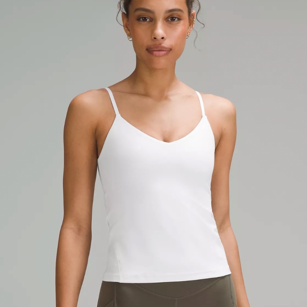 BNWT lululemon Align Waist-Length Cami Tank Top A/B Cup | White, Size 6